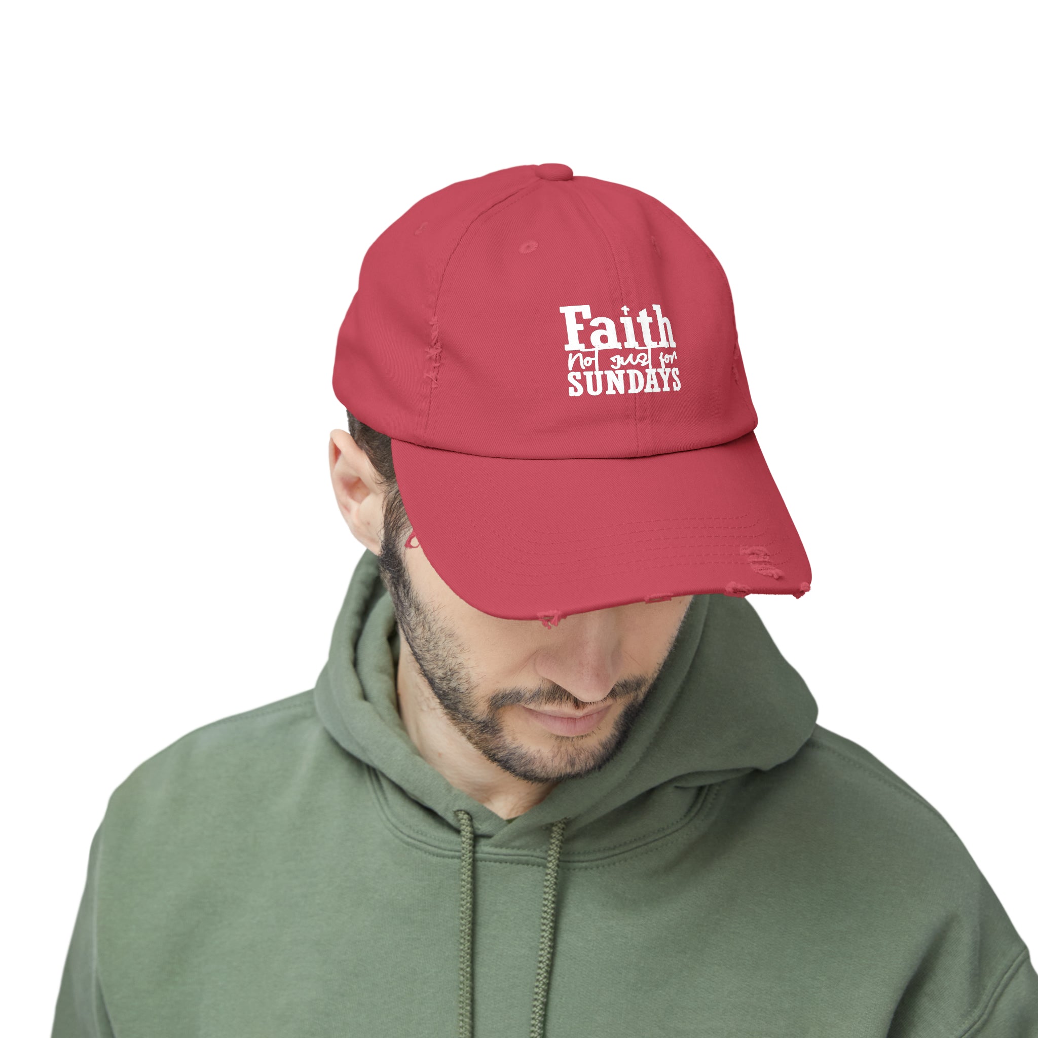 Faith Unisex Distressed Cap