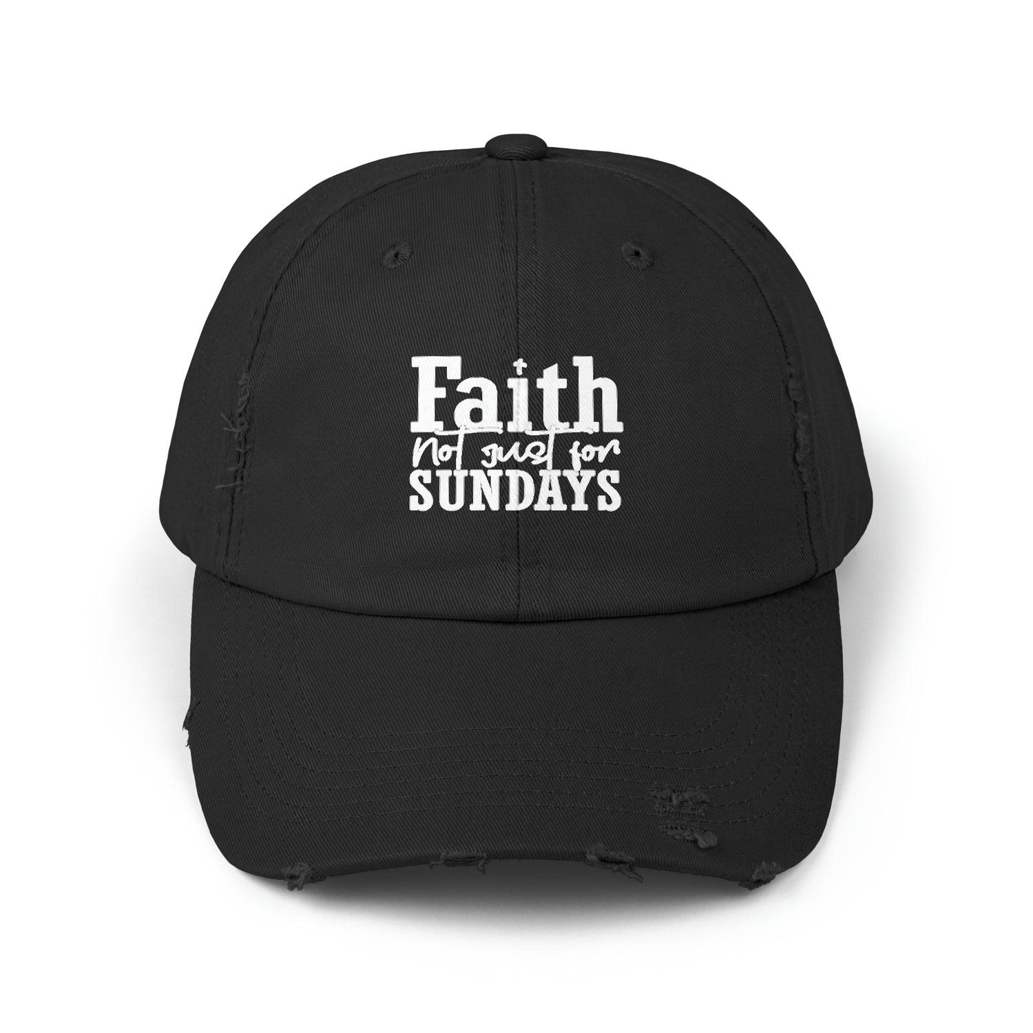 Faith Unisex Distressed Cap