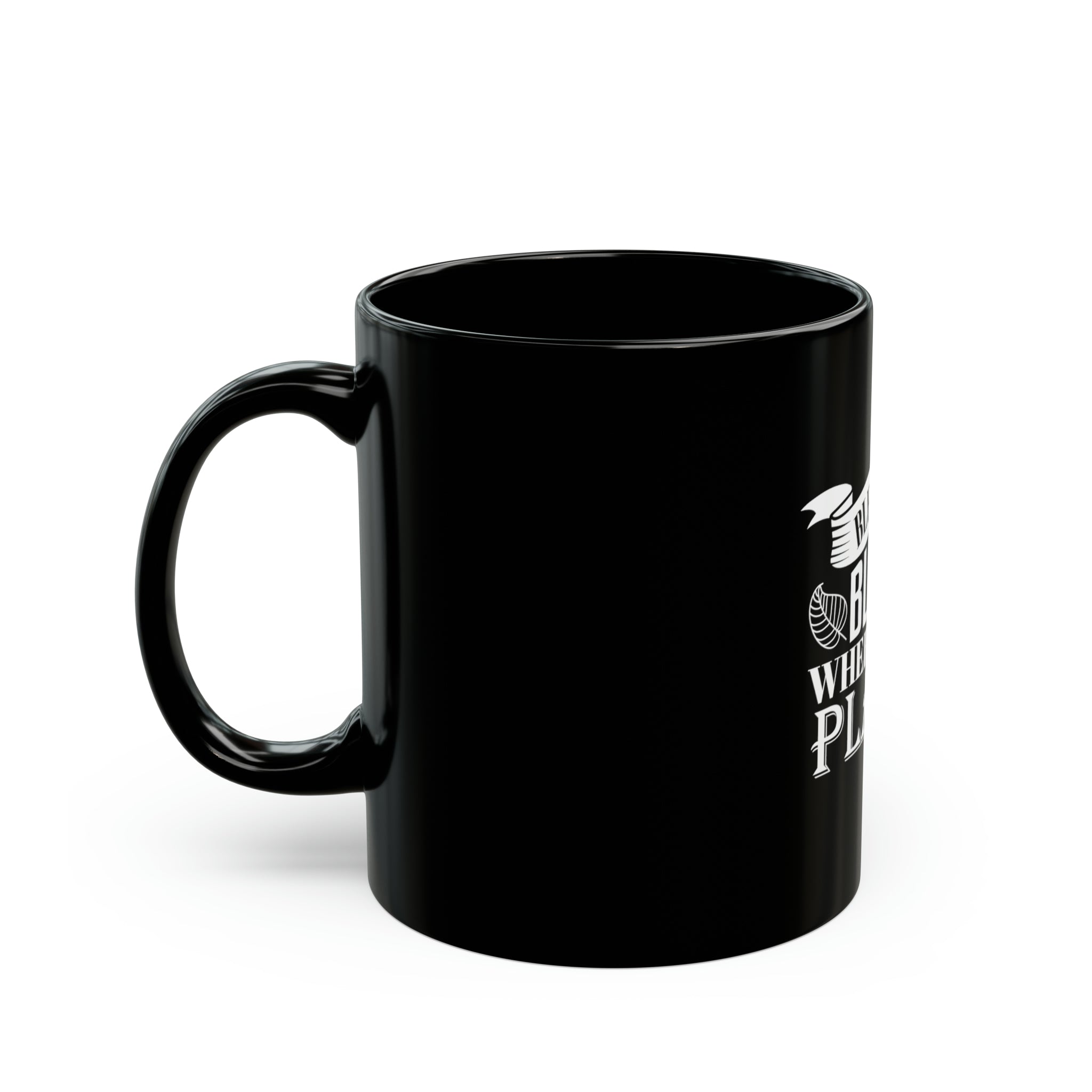 Bloom Black Mug