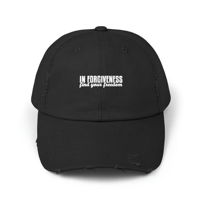 In Forgiveness Unisex Distressed Cap