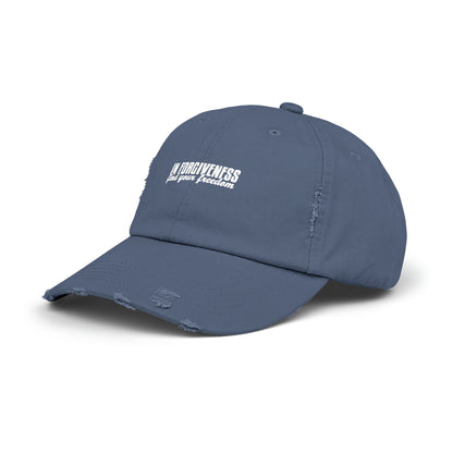 In Forgiveness Unisex Distressed Cap