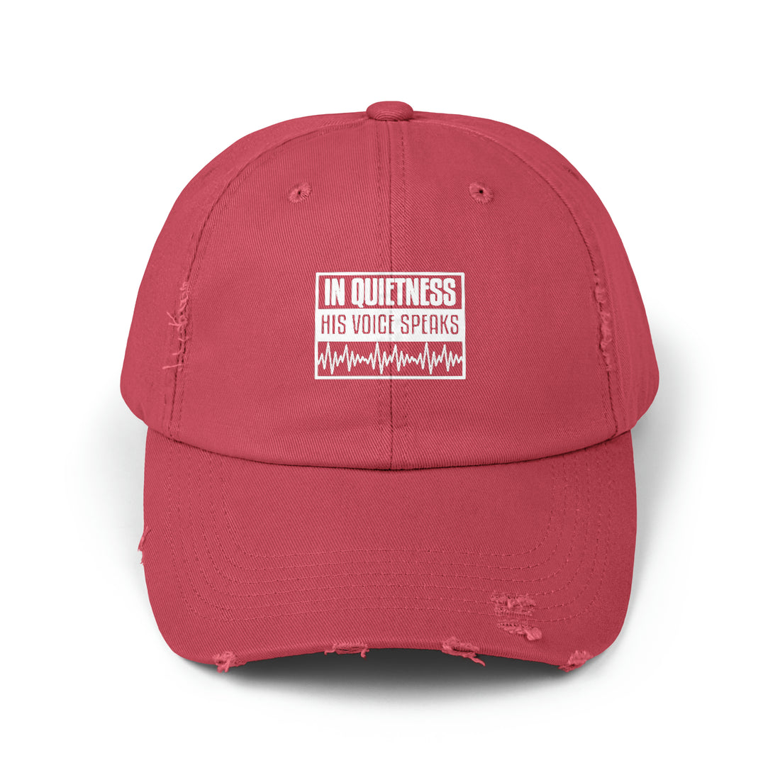 IN QUIETNESS Unisex Distressed Cap