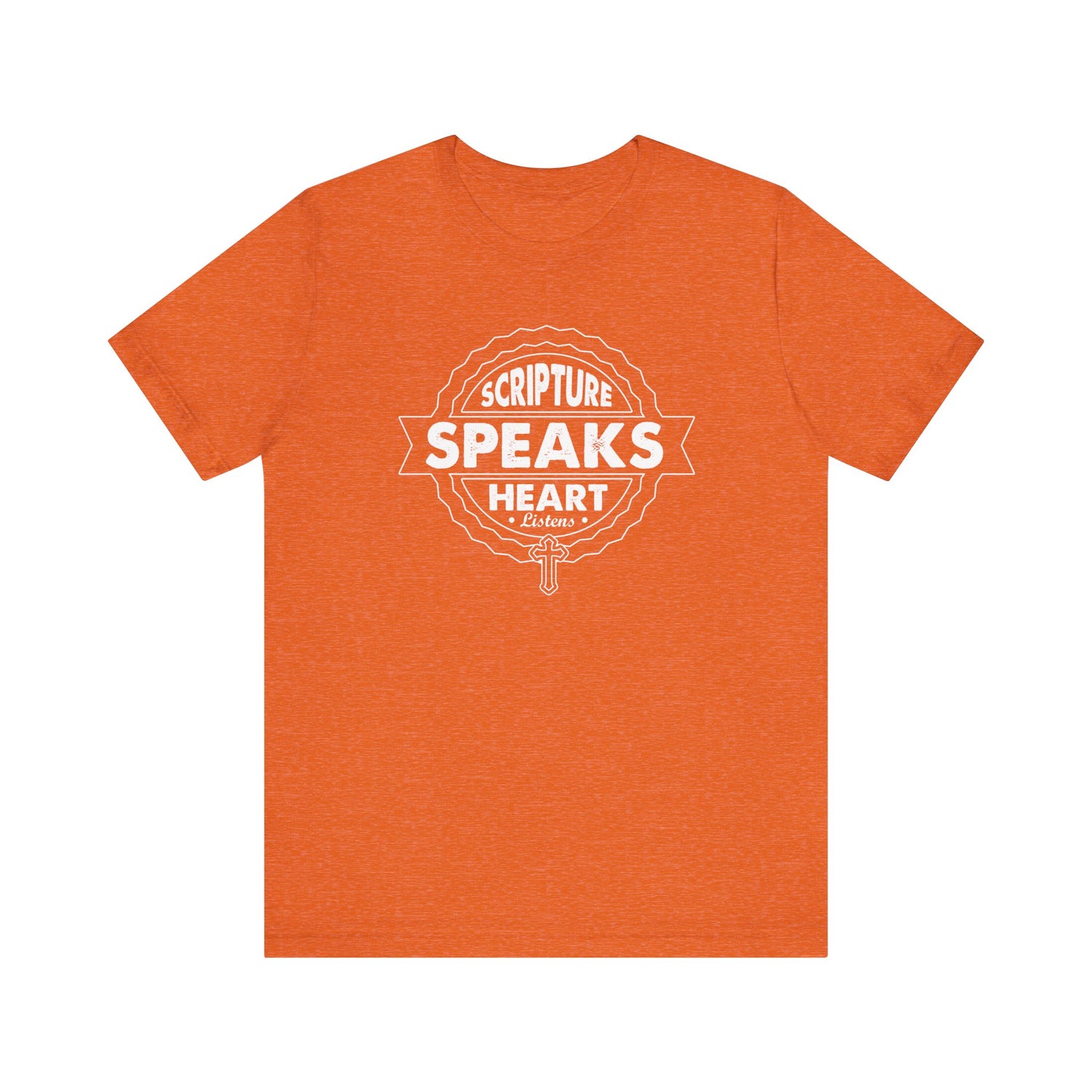 Scripture Speaks Heart Unisex Jersey Short Sleeve Tee