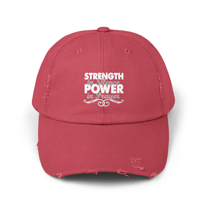 Strength Unisex Distressed Cap