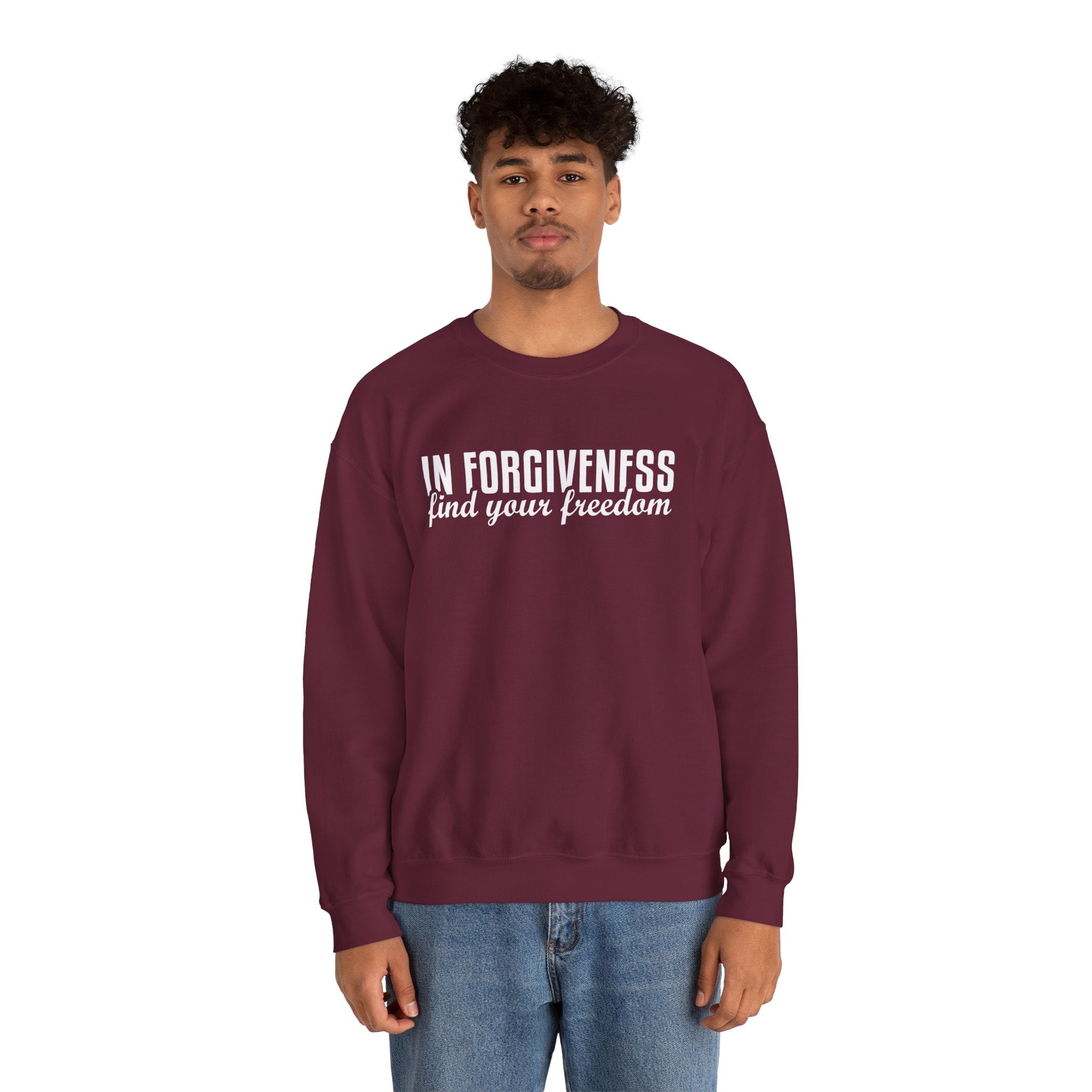 In Forgiveness Unisex Heavy Blend™ Crewneck Sweatshirt