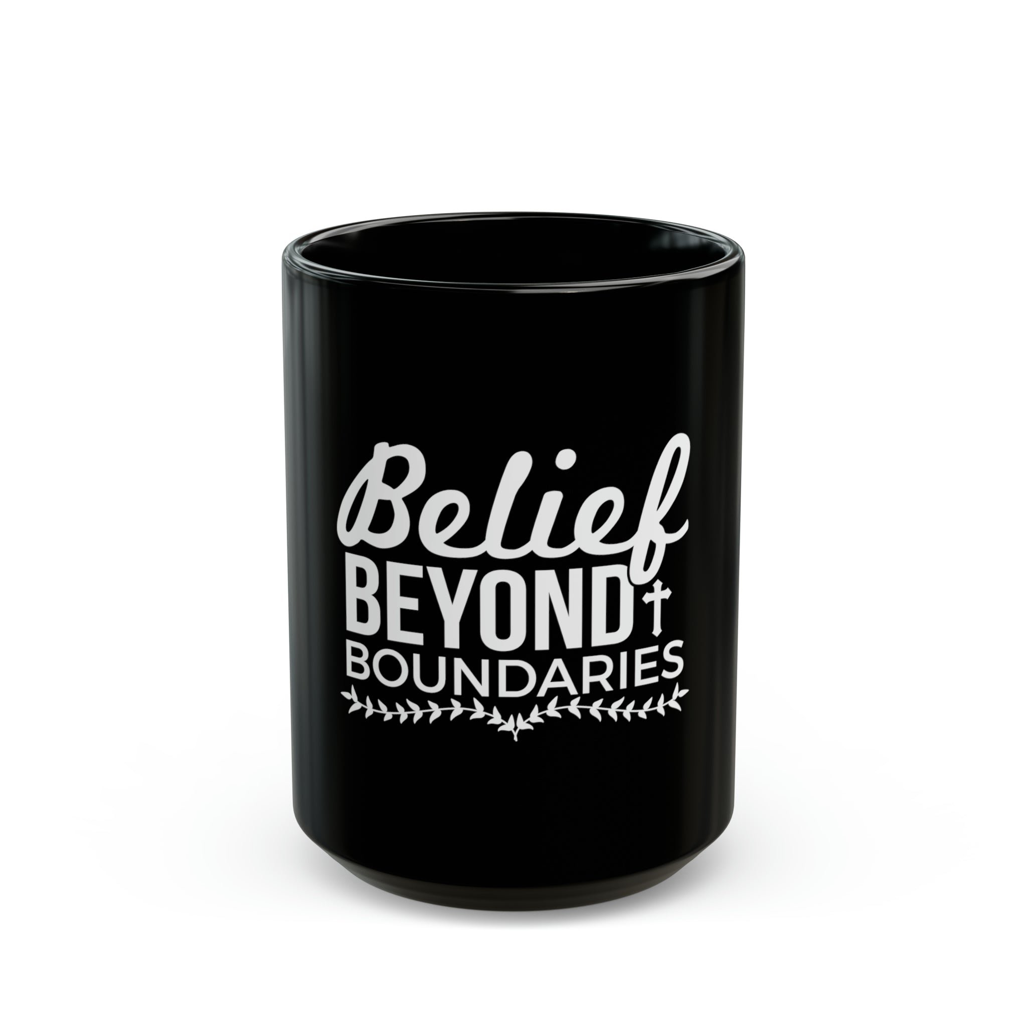 Belief Beyond Black Mug