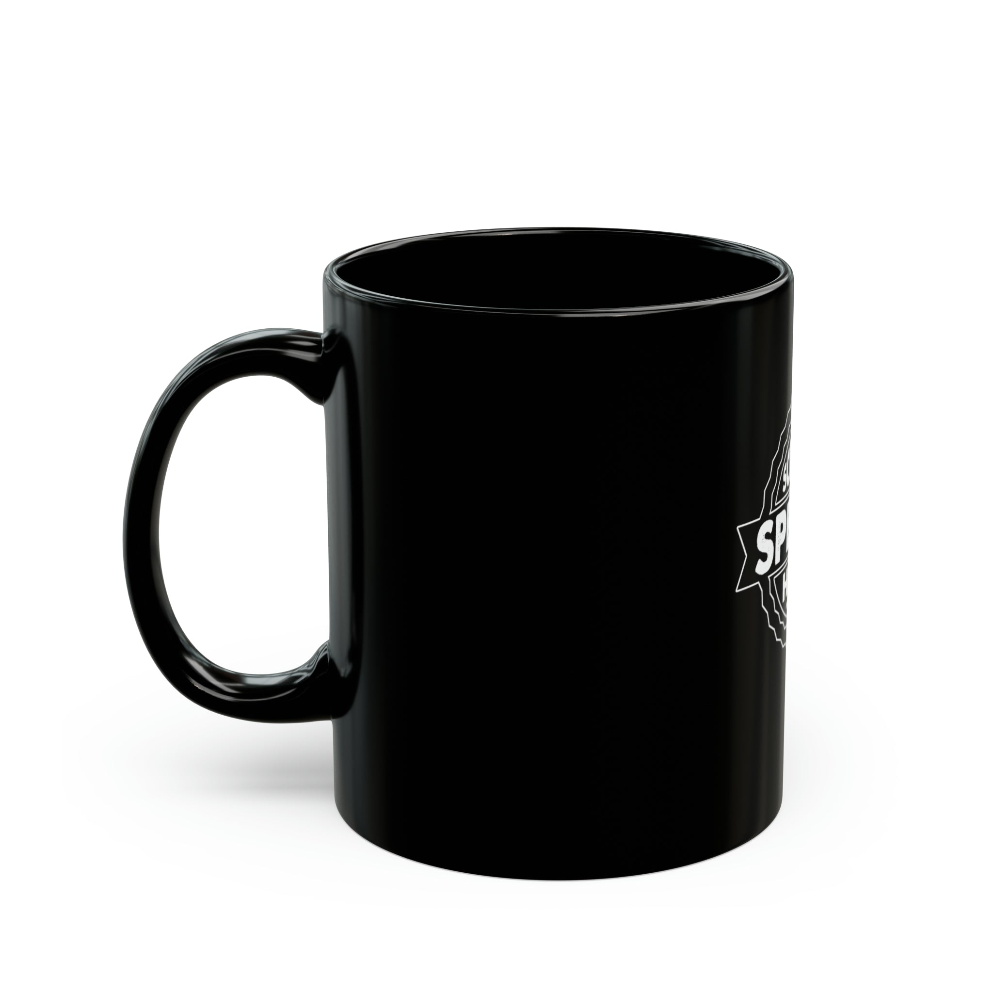 Scripture Speaks Heart Black Mug