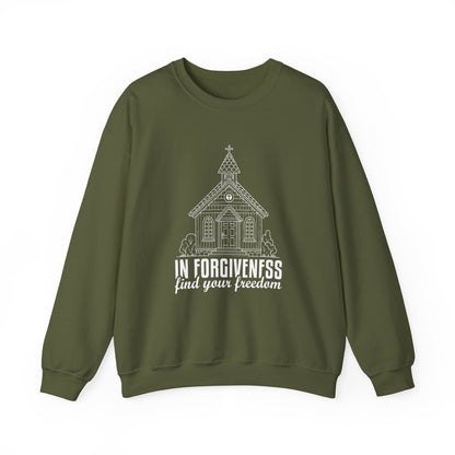 In Forgiveness Find your freedom  Unisex Heavy Blend™ Crewneck Sweatshirt