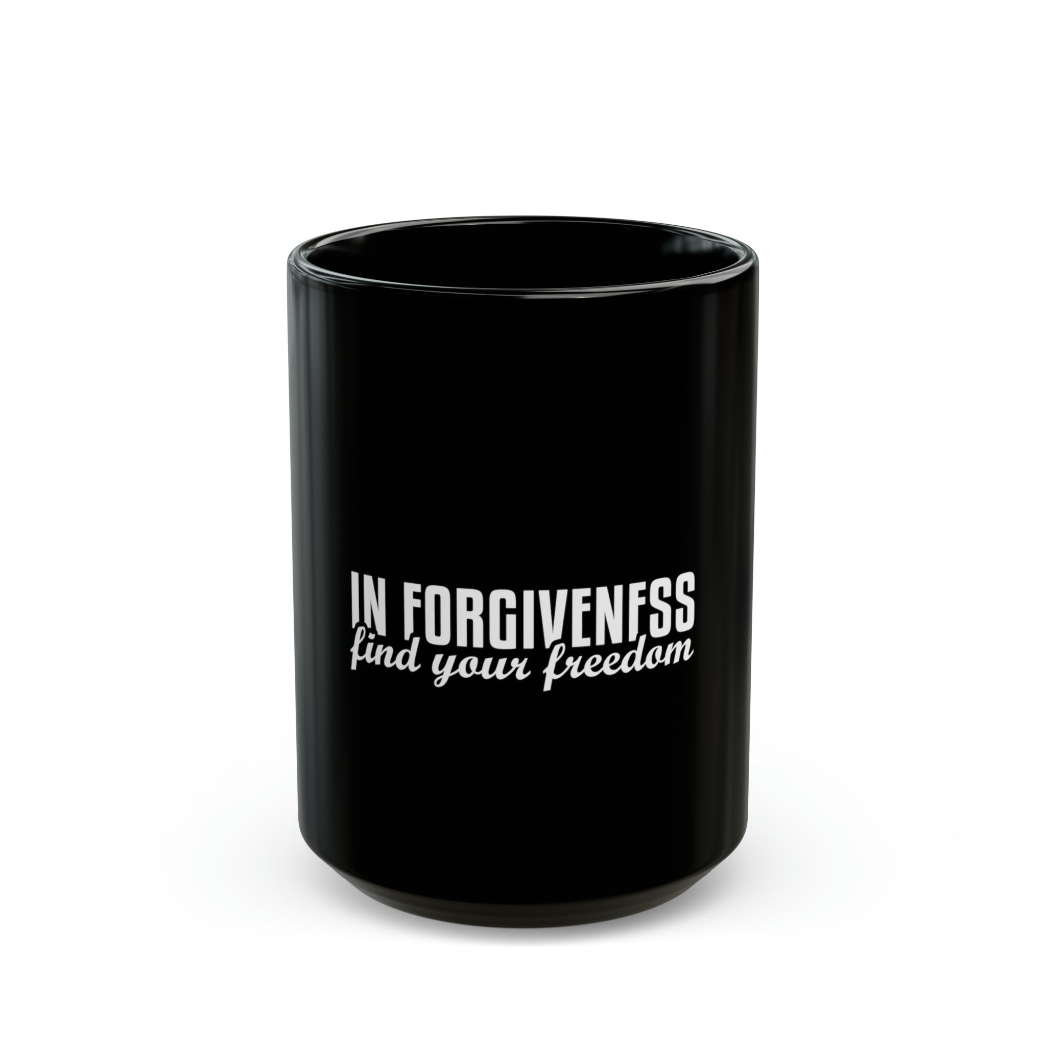 In Forgiveness Black Mug