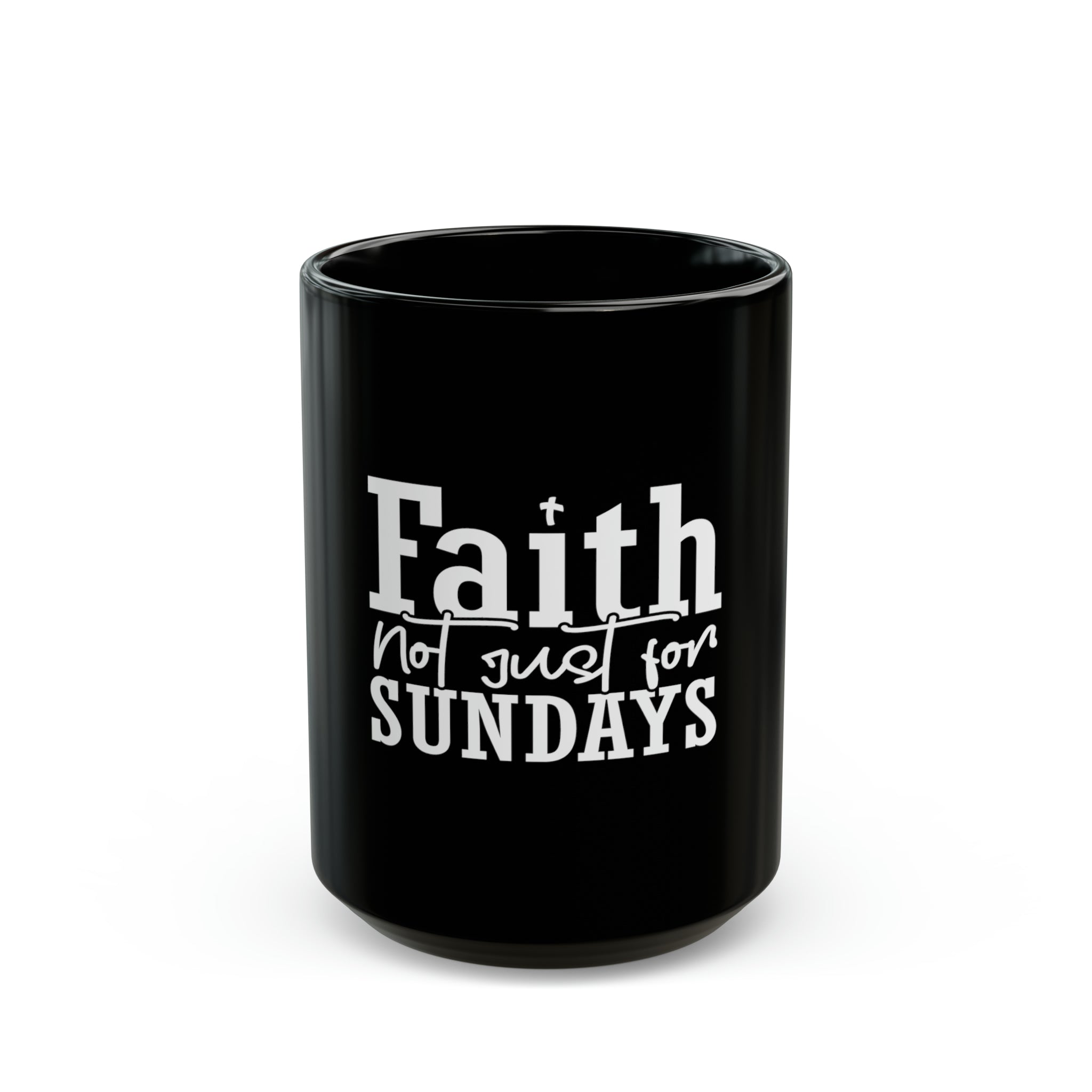 Faith Black Mug