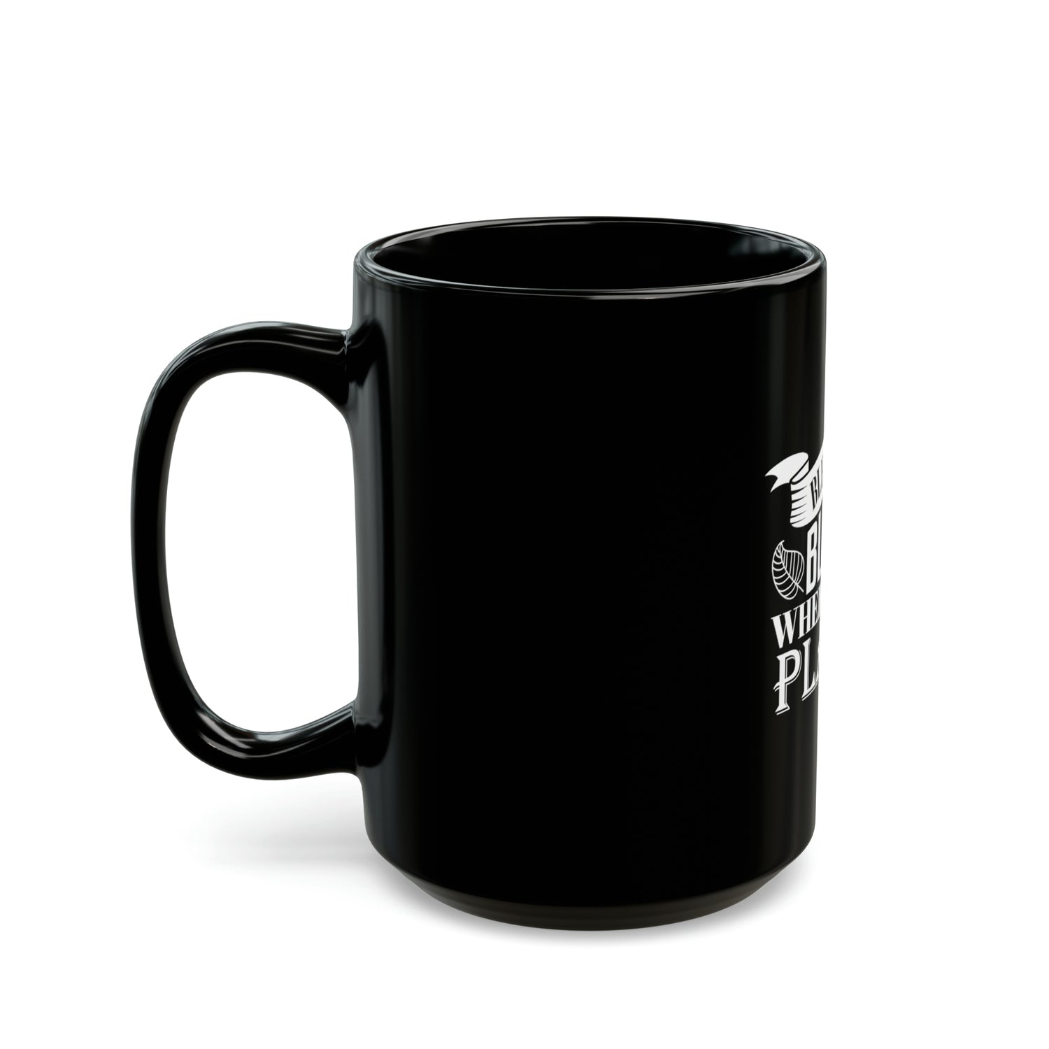 Bloom Black Mug