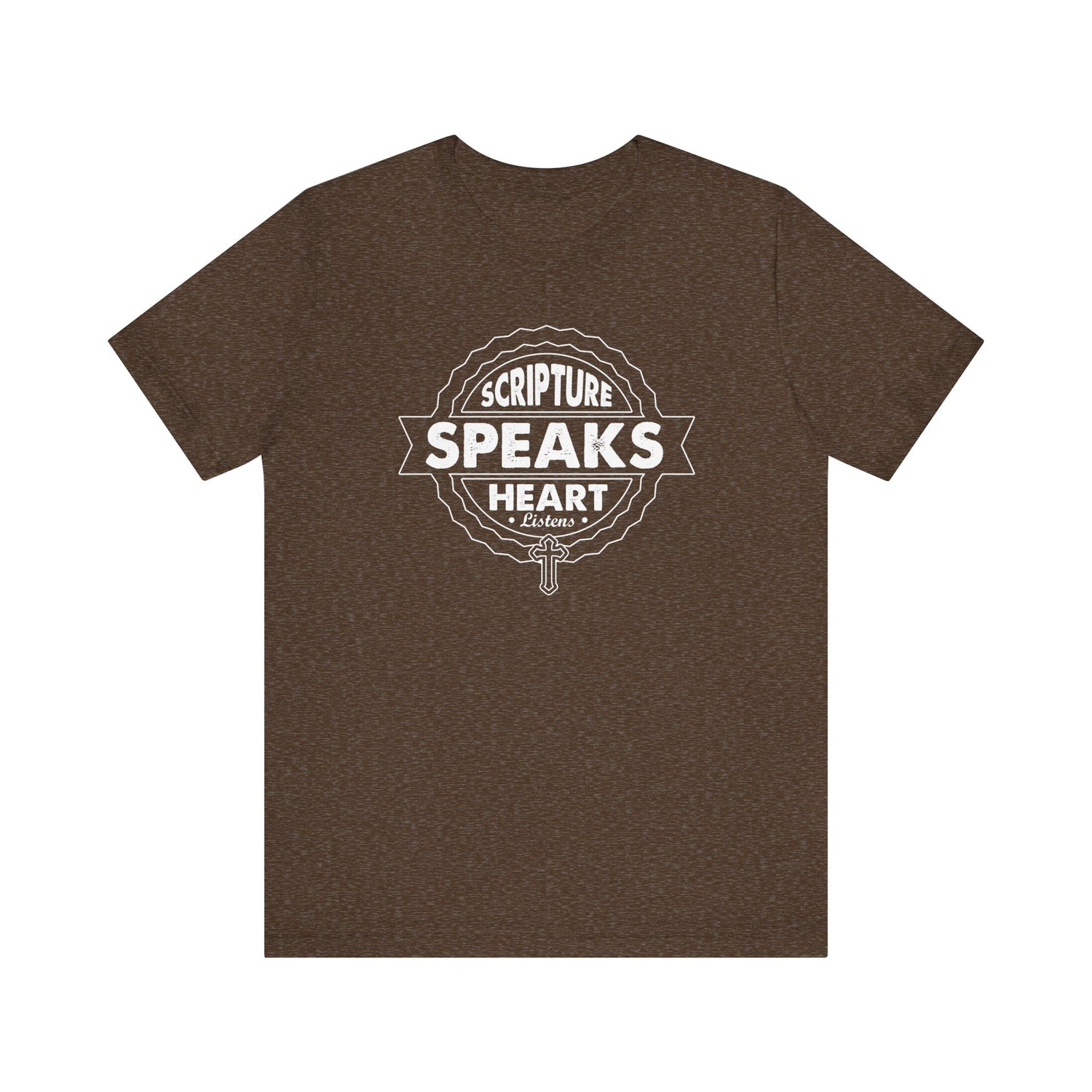 Scripture Speaks Heart Unisex Jersey Short Sleeve Tee