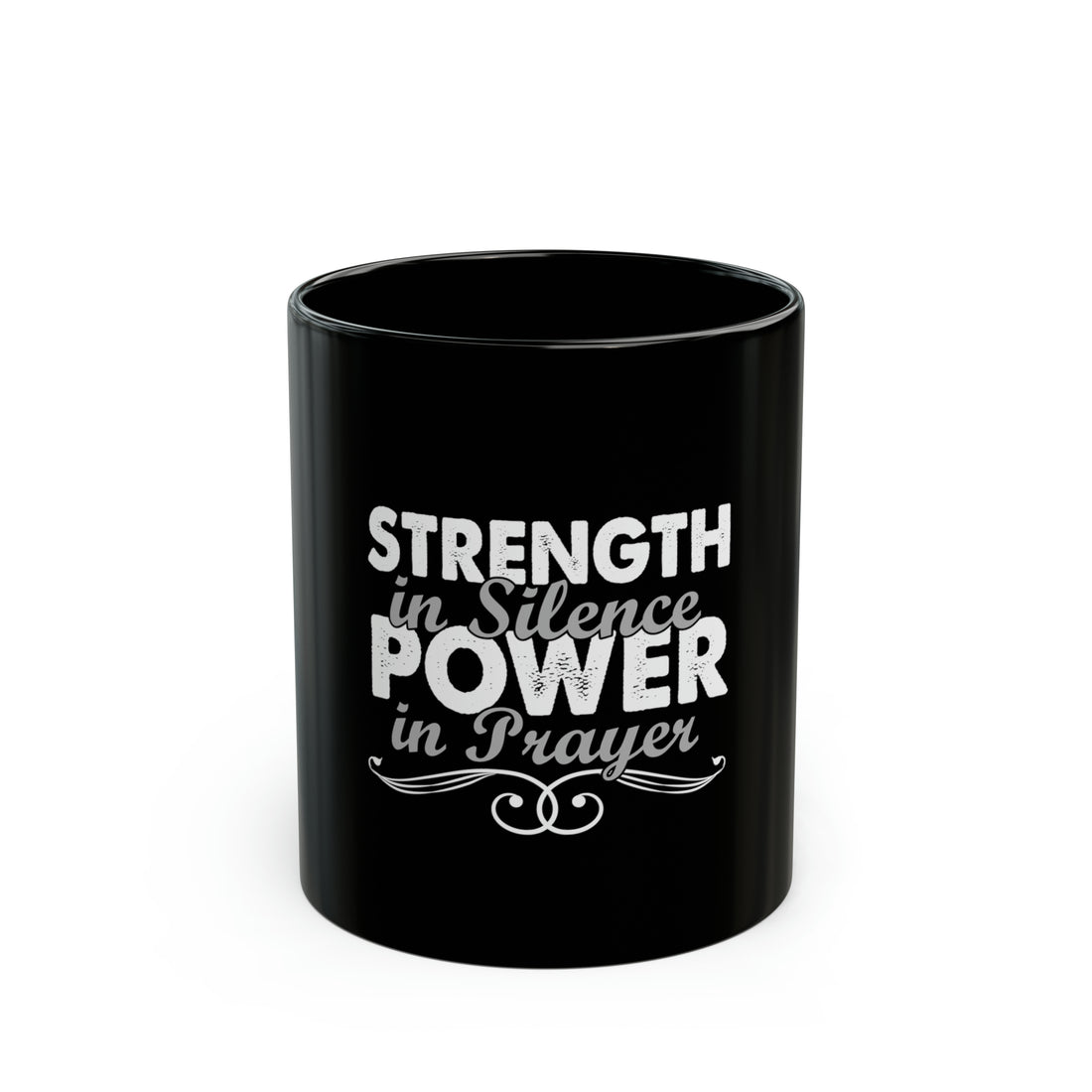 Strength Black Mug