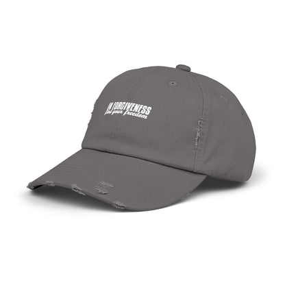 In Forgiveness Unisex Distressed Cap