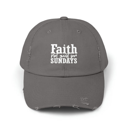 Faith Unisex Distressed Cap