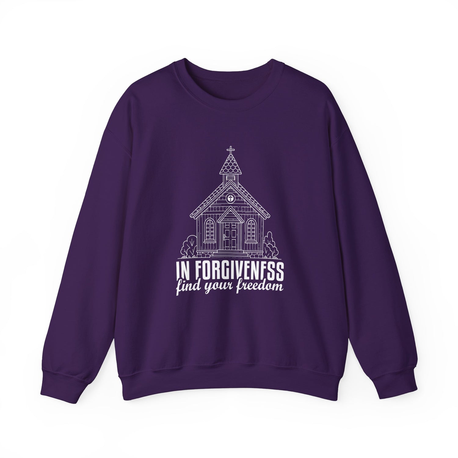 In Forgiveness Find your freedom  Unisex Heavy Blend™ Crewneck Sweatshirt