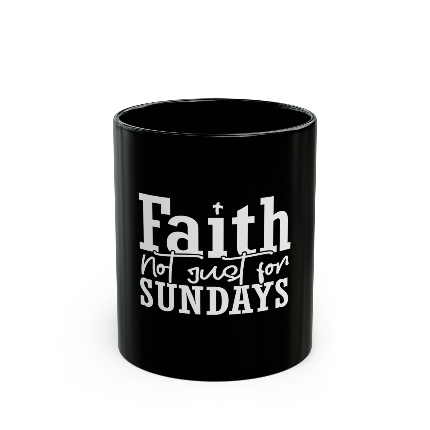 Faith Black Mug