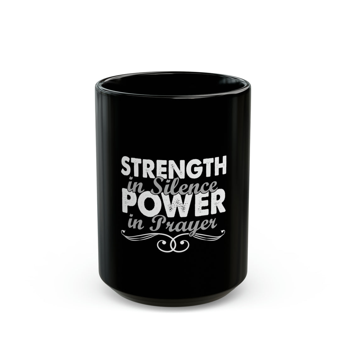 Strength Black Mug