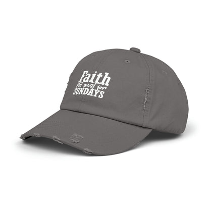 Faith Unisex Distressed Cap