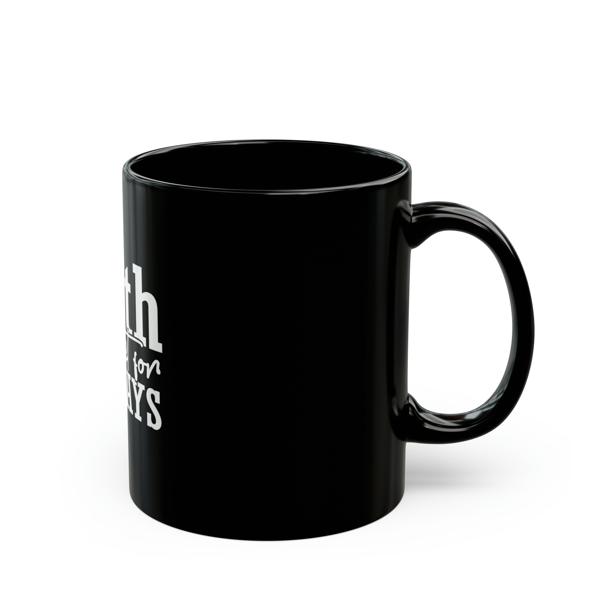 Faith Black Mug