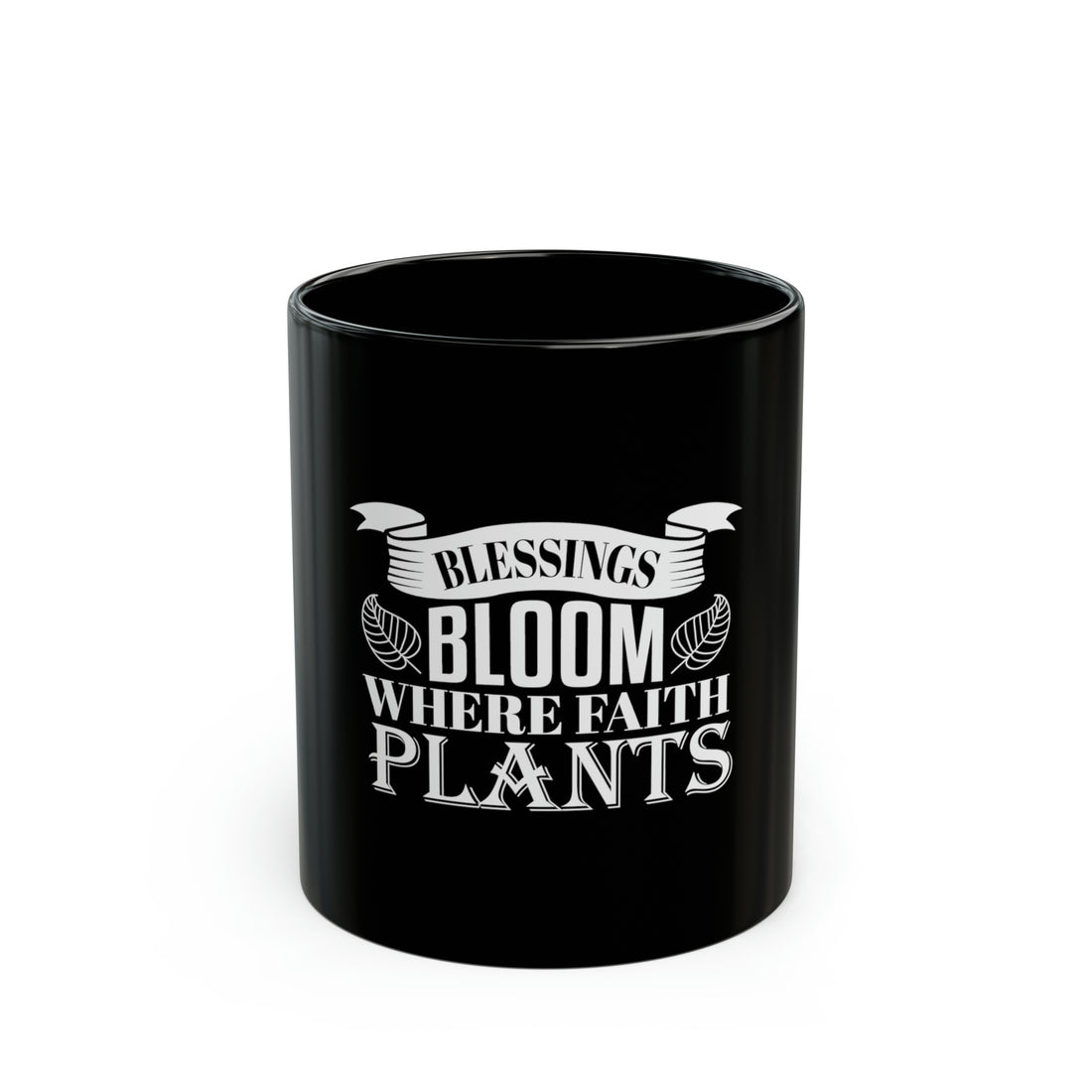 Bloom Black Mug