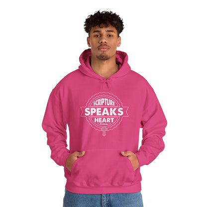 Scripture Speaks Heart Heavy Blend™ Hooded Sweatshirt