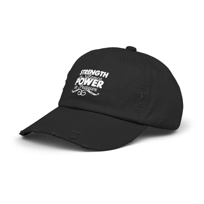 Strength Unisex Distressed Cap